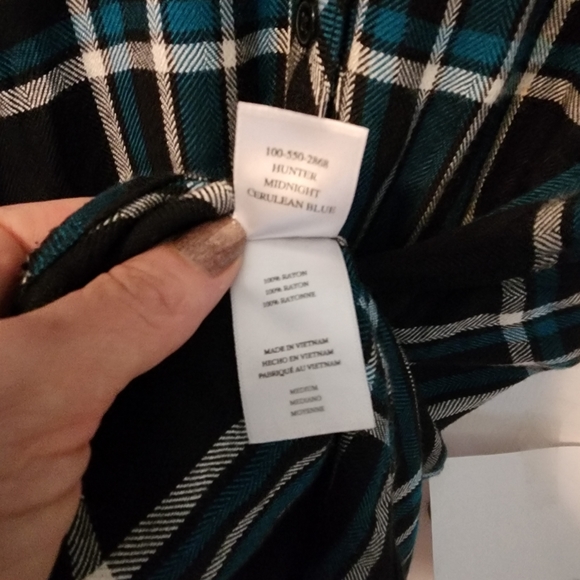 EUC Rails Button Up Hunter Shirt in Midnight Cerulean Blue - Picture 12 of 13